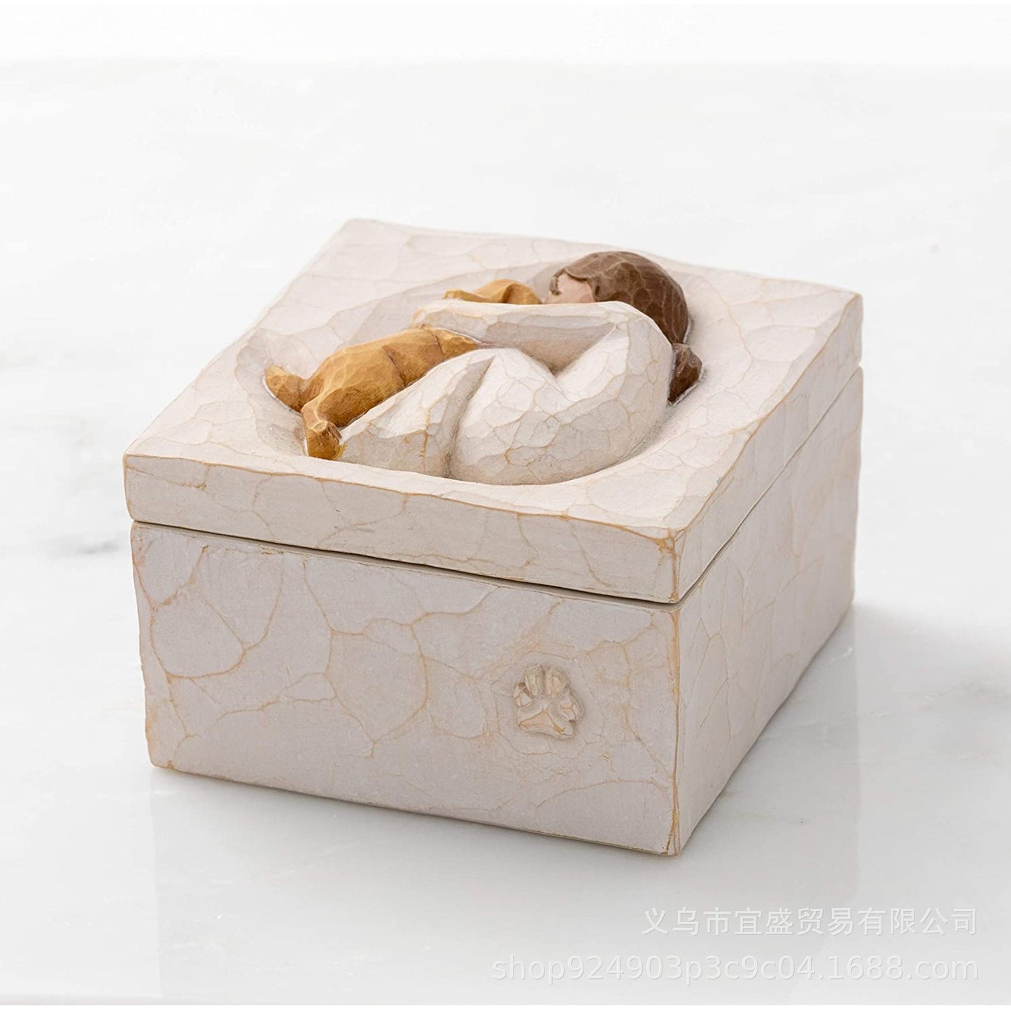 Couple Storage Box Valentine's Day Decoration Resin Craft